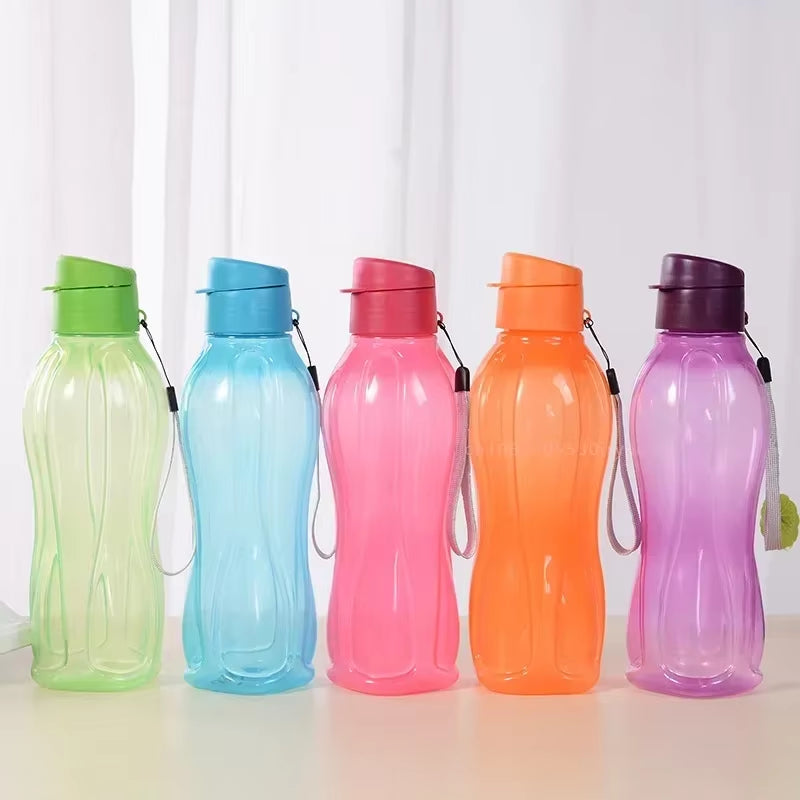 800/1100ML Bottle Plastic Water Bottle Portable Outdoor Sports Water Cup Large Capacity Solid Color Space Cup Plastic Drinkware